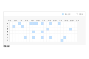 jQuery每天时间段选择代码