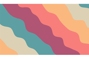 彩色条状海浪Canvas特效