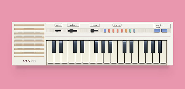  CSS3老式电子琴样式特效