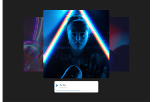 css3图片层叠音乐播放样式代码