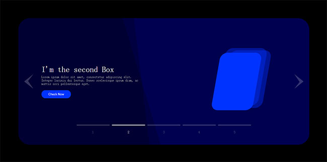  HTML5创意图文幻灯片切换