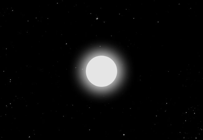  夜晚星空发光月亮css3特效