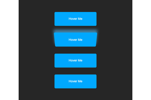 css3悬停按钮变形发光特效