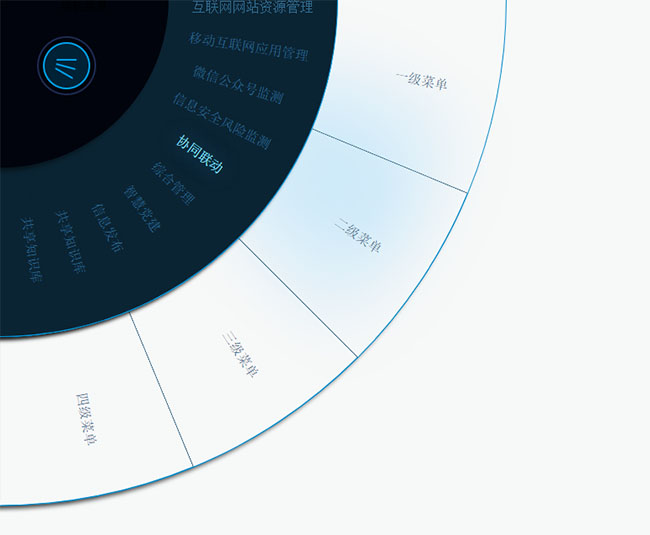  js左上角扇形旋转菜单特效