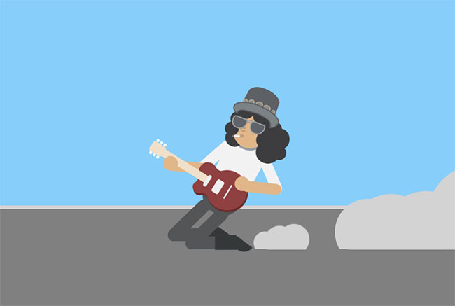  html5 svg电吉他弹奏特效