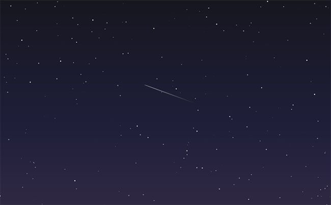  HTML5 SVG流星划过动画特效