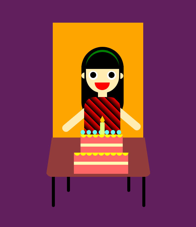  小女孩生日快乐CSS3特效