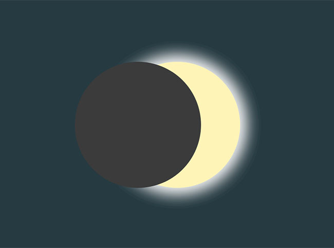  css3 keyframes日全食动画特效