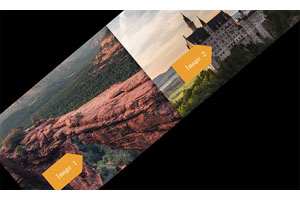 js图片对角线滚动鼠标特效