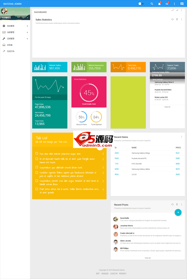 material-admin后台管理系统
