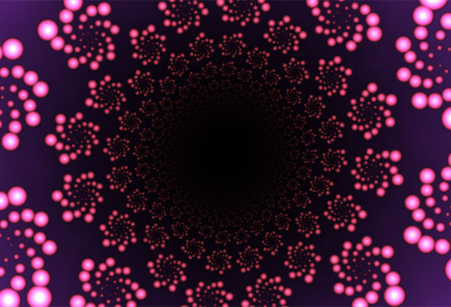  全屏螺旋体Canvas特效