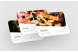 CSS3 3D卡片堆叠图片特效
