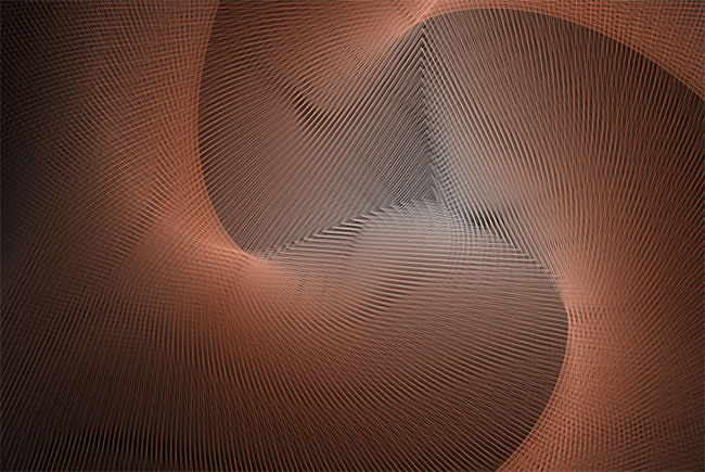  色彩条纹旋涡Canvas特效