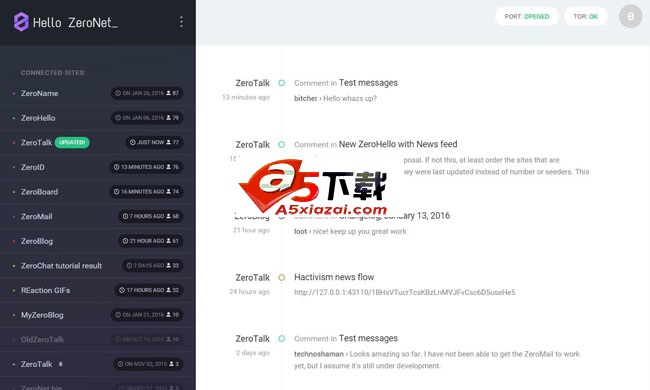 ZeroNet去中心化网站系统