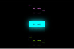 css3鼠标悬停按钮发光特效