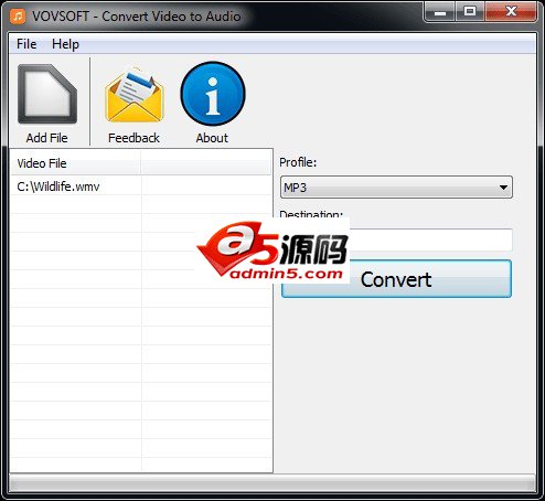  Vovsoft Convert Video to Audio