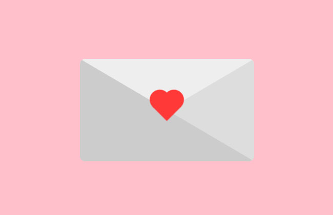  纯css3信封爱心封口动画特效