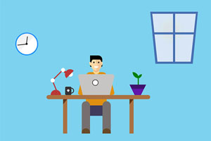 纯css3上班族场景动画特效