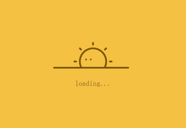  纯css3太阳加载中动画特效