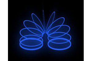 css3绘制蓝色弹性圈圈特效