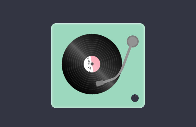  纯CSS3复古胶片播放器特效