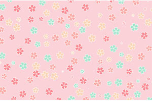 Canvas彩色樱花图案背景特效