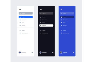 CSS3左侧竖直分类导航菜单