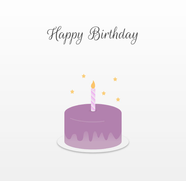 jQuery生日蛋糕蜡烛动画特效