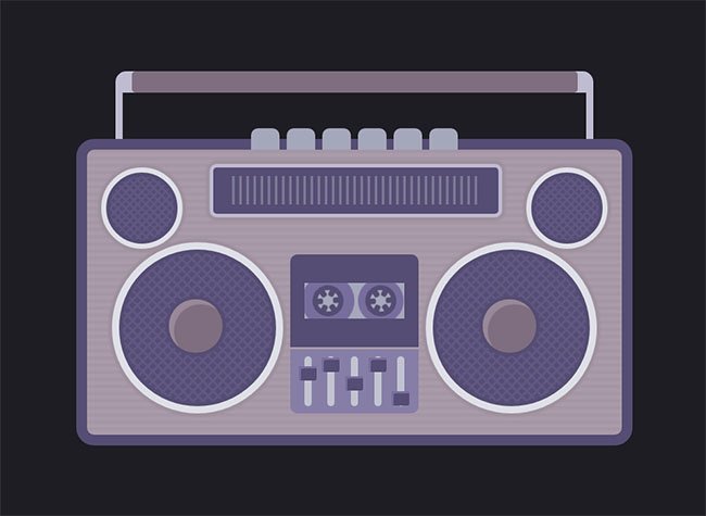  录音机磁带转动CSS3特效