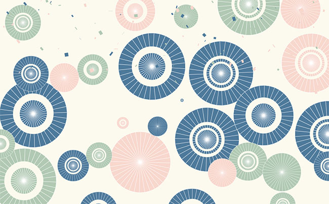  Canvas日本伞背景动画特效