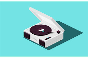 HTML5复古留声机音乐盒特效