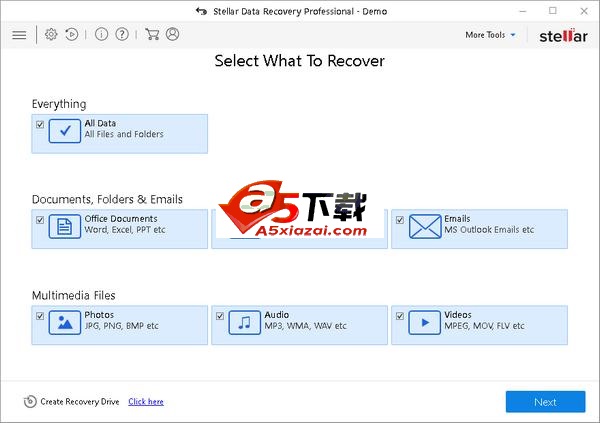 Stellar Data Recovery Professional