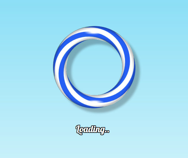  CSS3糖果环形旋转加载动画特效