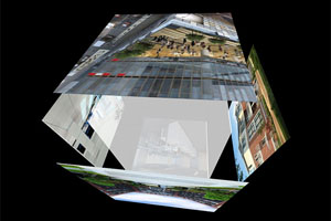 CSS3自动旋转正方体3D特效