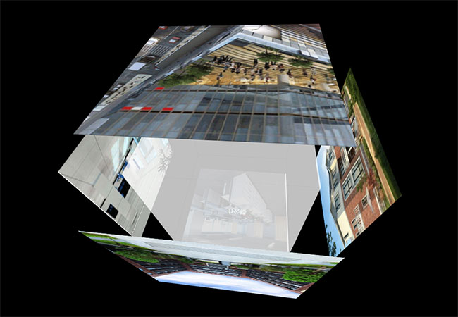  CSS3自动旋转正方体3D特效