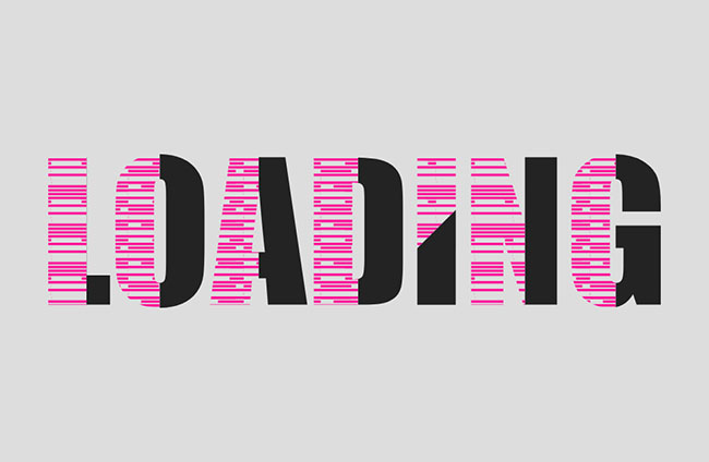  css3基于svg艺术字加载特效