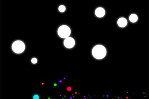 HTML5球体下落粒子爆炸特效